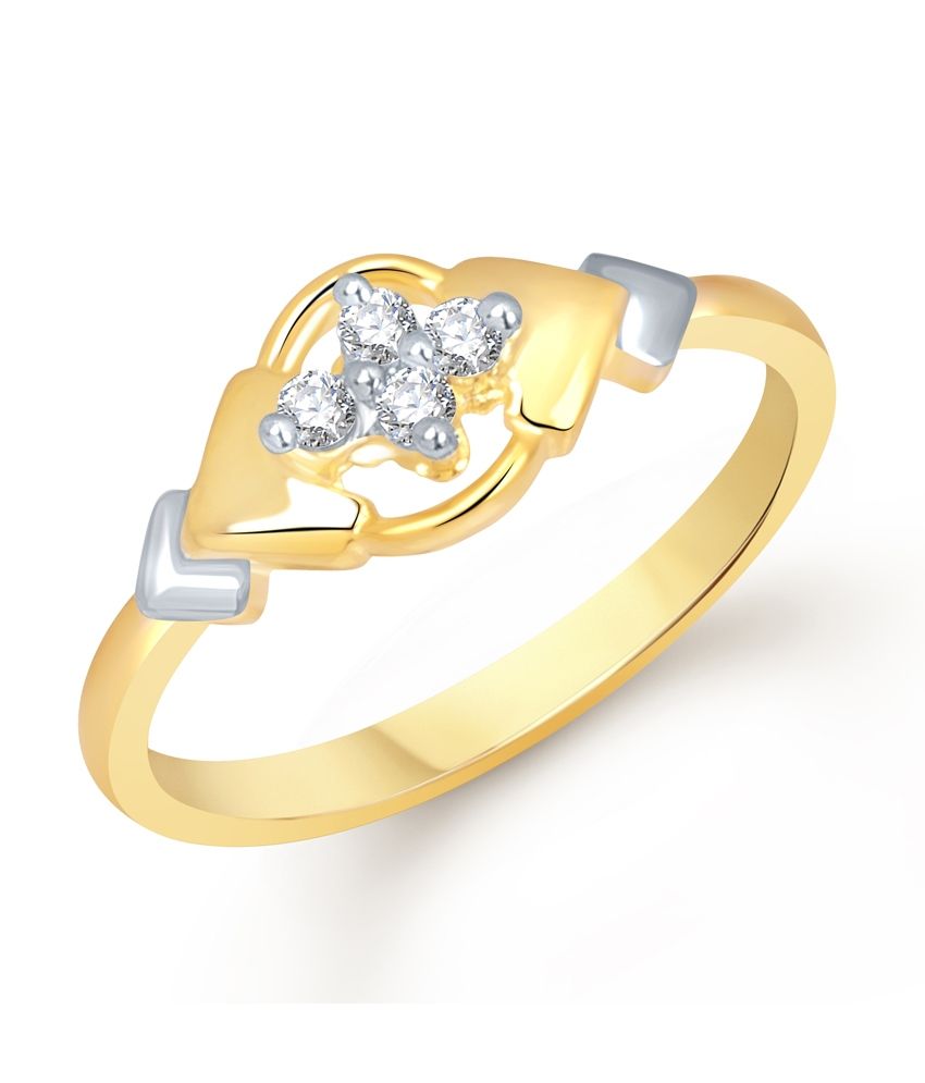 Vk Jewels Resplendent Gold And Rhodium Plated Ring Buy Vk Jewels Resplendent Gold And Rhodium