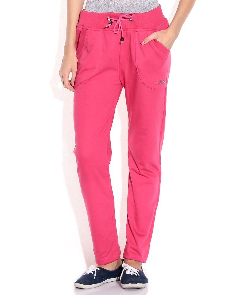 pink track pants outfit