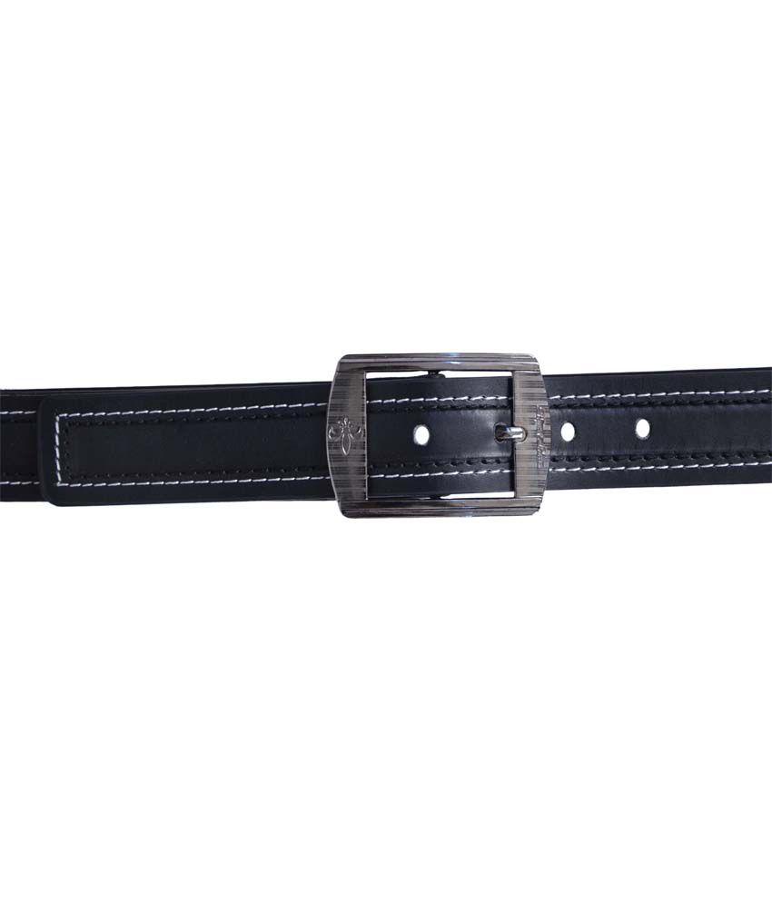 Force Belts Black Leather Single Belt For Men: Buy Online at Low Price ...