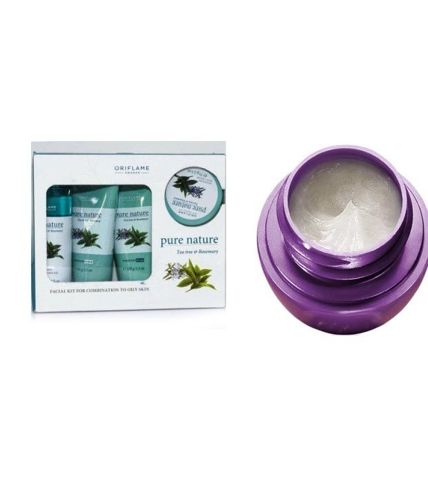 Oriflame Pure Nature Facial Kit For Combination To Oily Skin Tea Tree