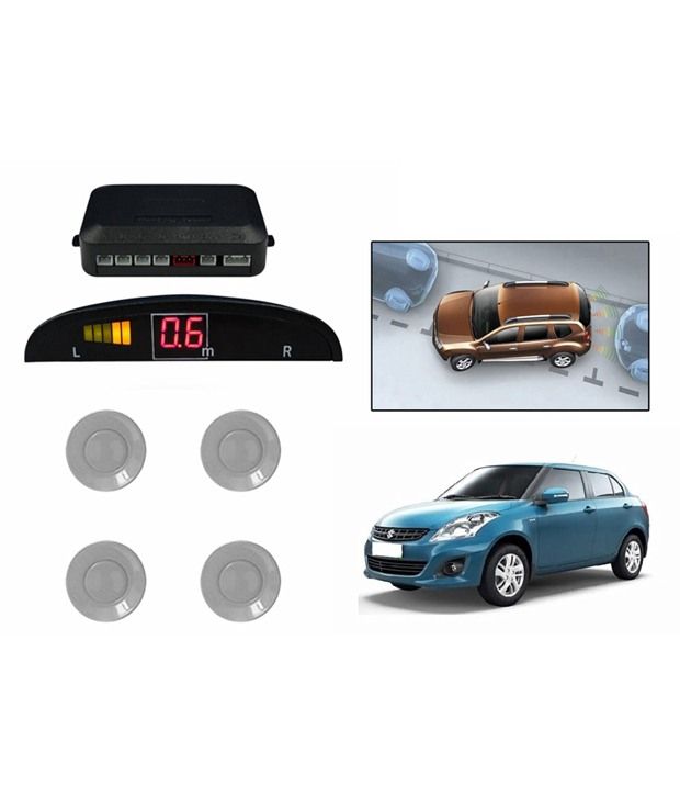 Autosun Reverse Car Parking Sensor Leddisplay Silver Maruti Swift