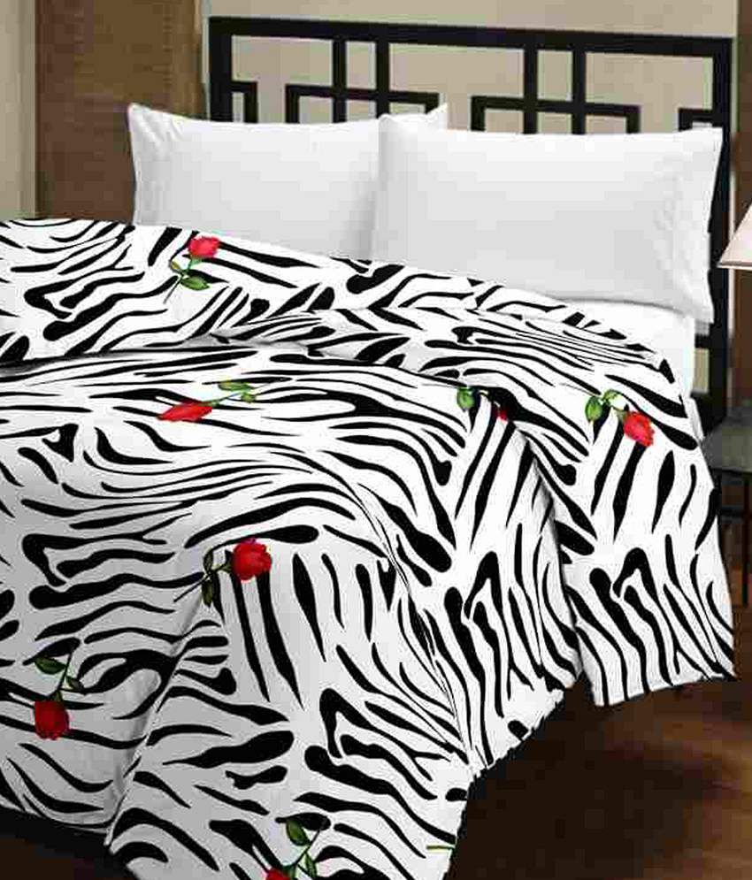 Ecraftindia Zebra Print With Red Rose Single Bed Reversible Ac Blanket Dohar Buy Ecraftindia Zebra Print With Red Rose Single Bed Reversible Ac Blanket Dohar Online At Low Price Snapdeal