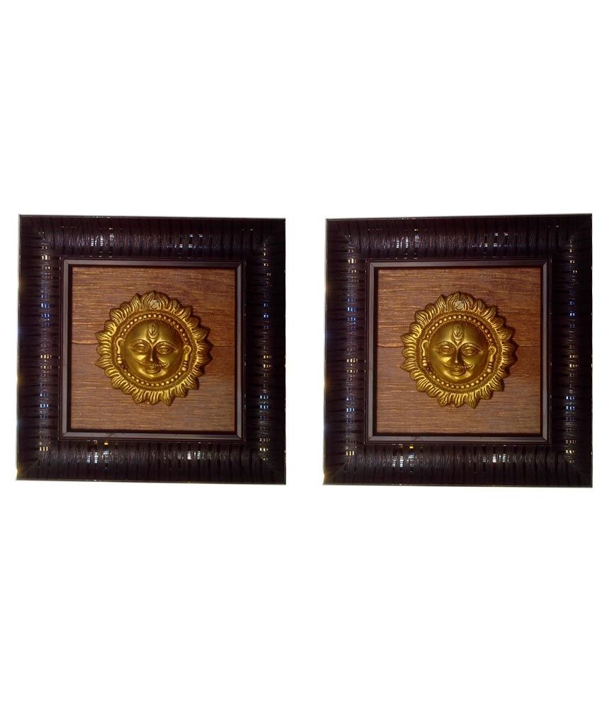 Lavanyas Brass Frame Sun God (pack Of 2) Buy Lavanyas Brass Frame Sun