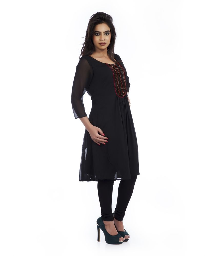 kurti design with border