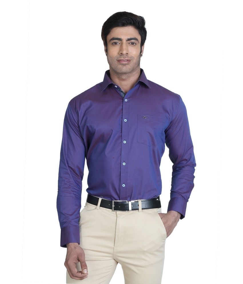 silver formal shirt