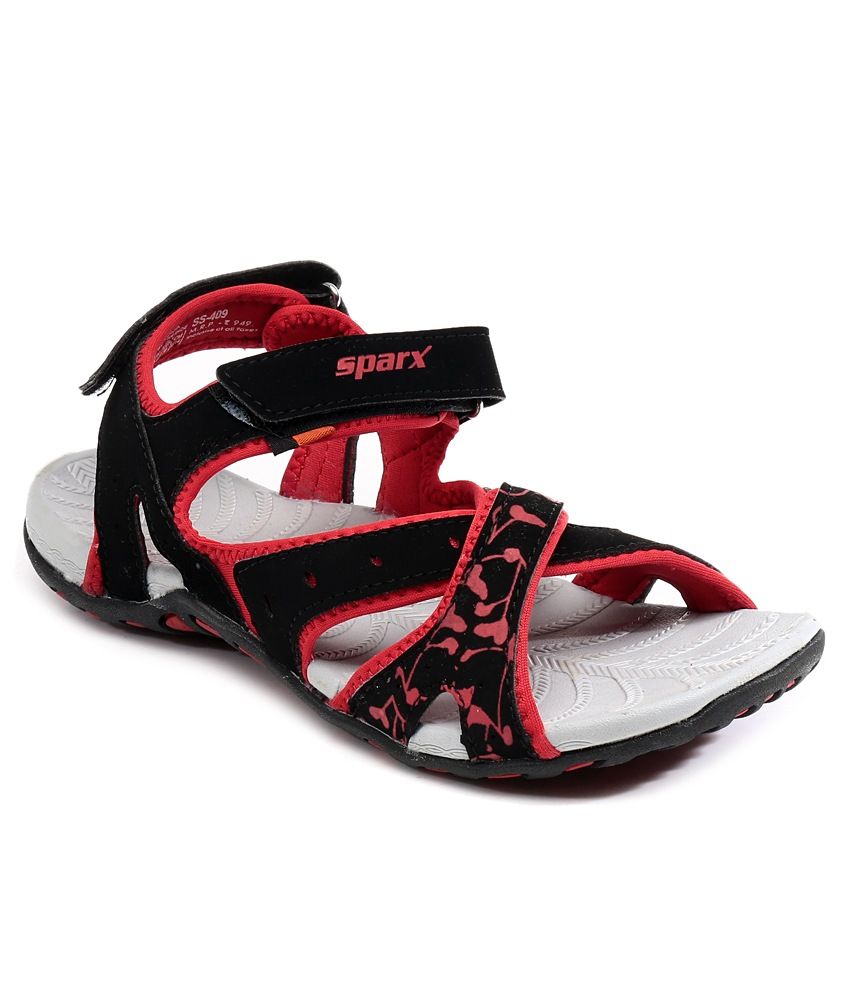 Sparx Black Floater Sandals Price in 