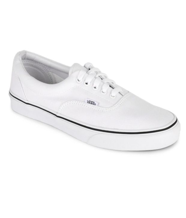 plain white canvas vans