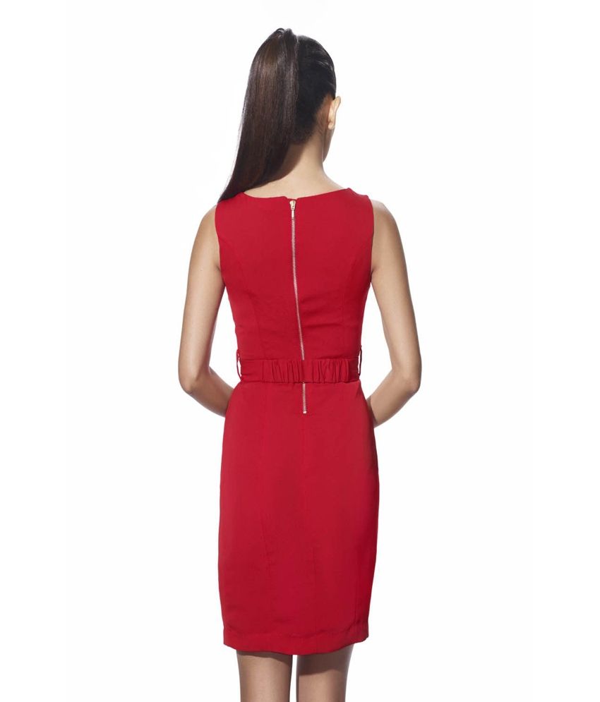 van heusen red dress
