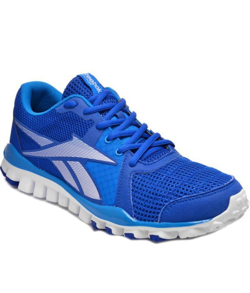 Reebok Blue Synthetic Leather Running Sport Shoes For Men Price in ...