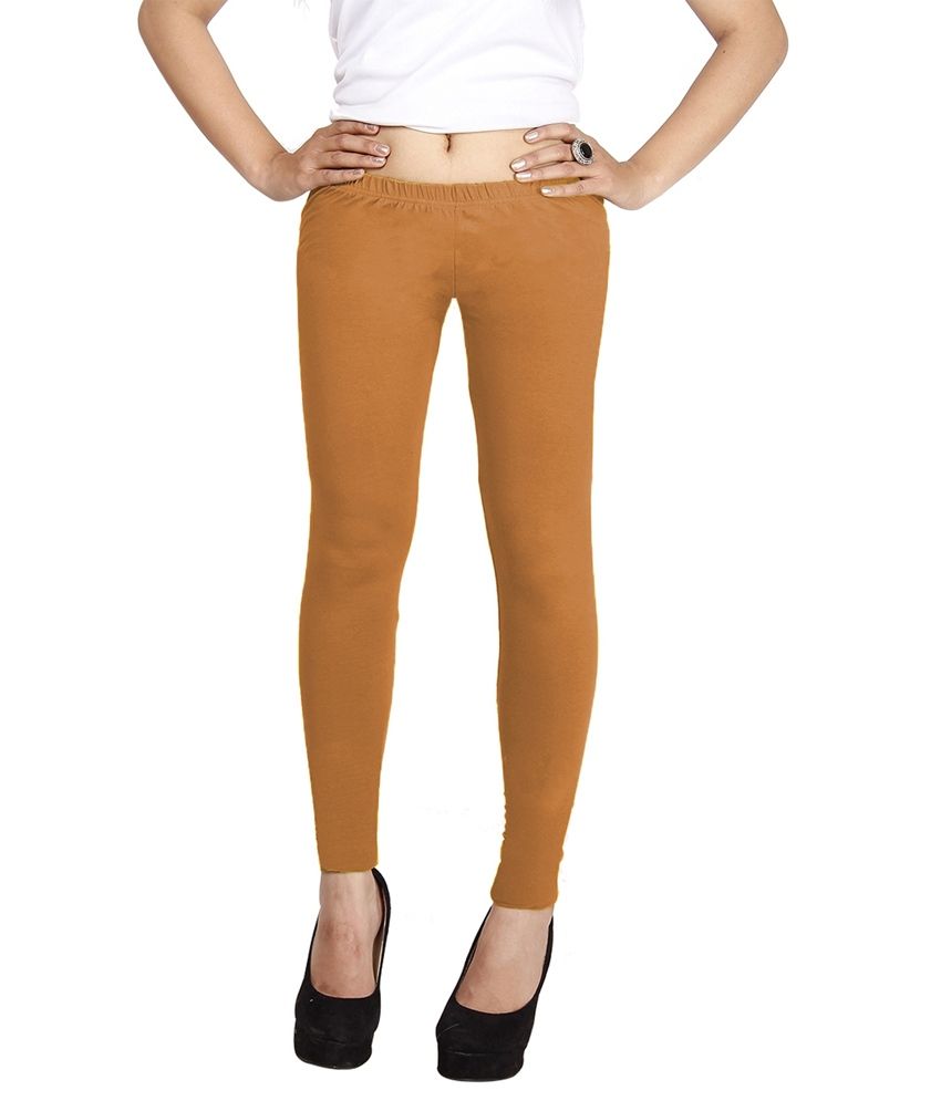 Cottinfab Beige Cotton Women Legging Price in India Buy Cottinfab
