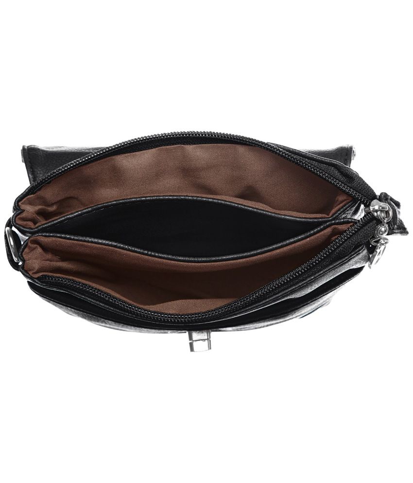 Alessia74 Black Sling Bag - Buy Alessia74 Black Sling Bag Online at ...