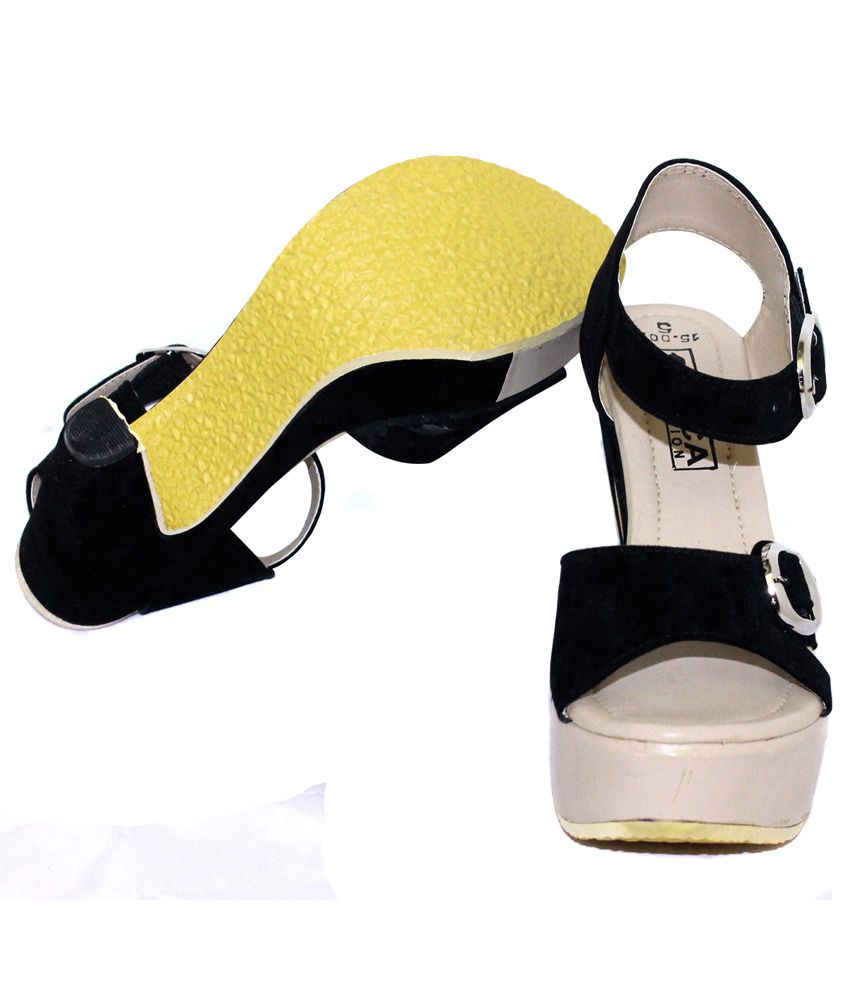 Luca Fashion Black Heels Price in India- Buy Luca Fashion Black Heels ...