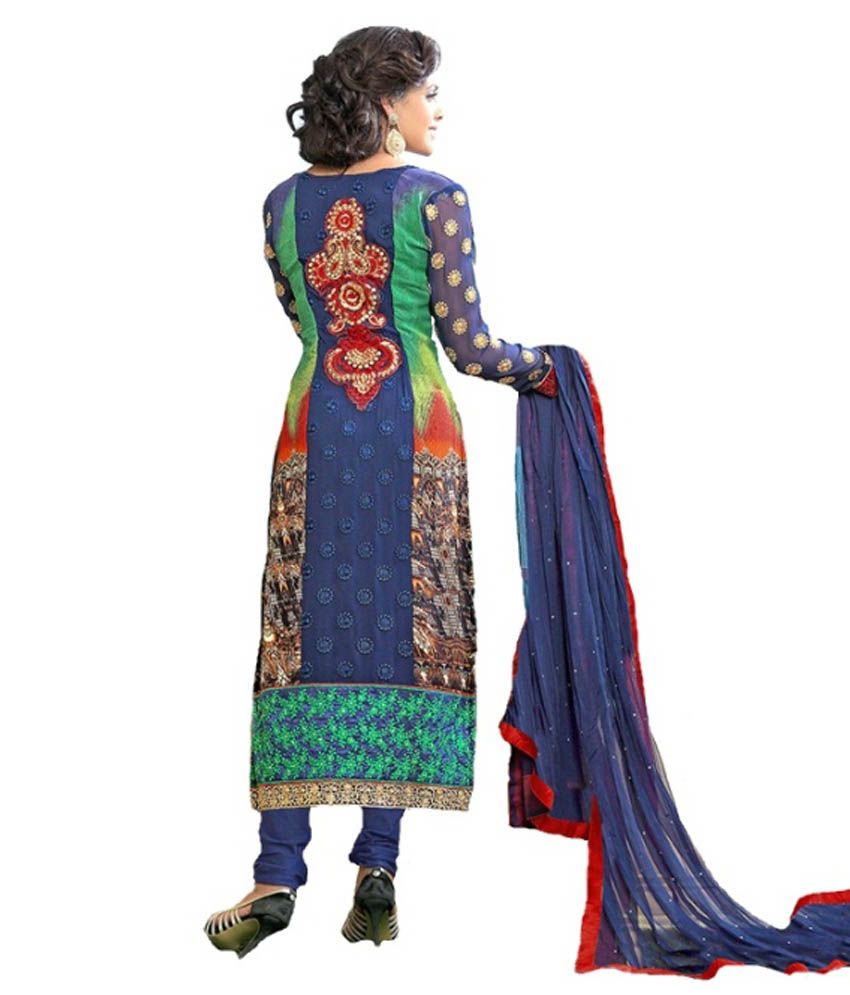 georgette suit designing