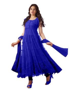 blue frock for women