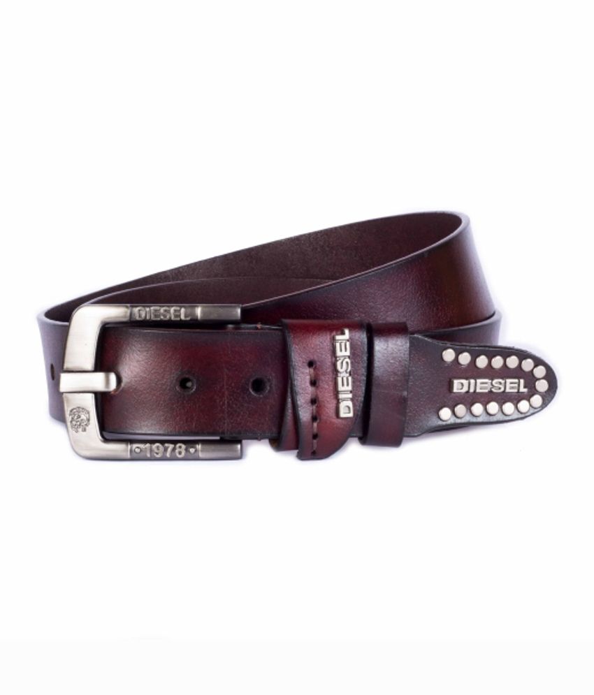 Diesel Brown Men's Leatherite Stylish Belt Buy Online at Low Price in