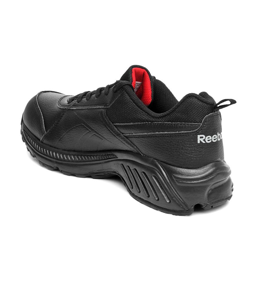 Reebok Black Synthetic Leather Sport 