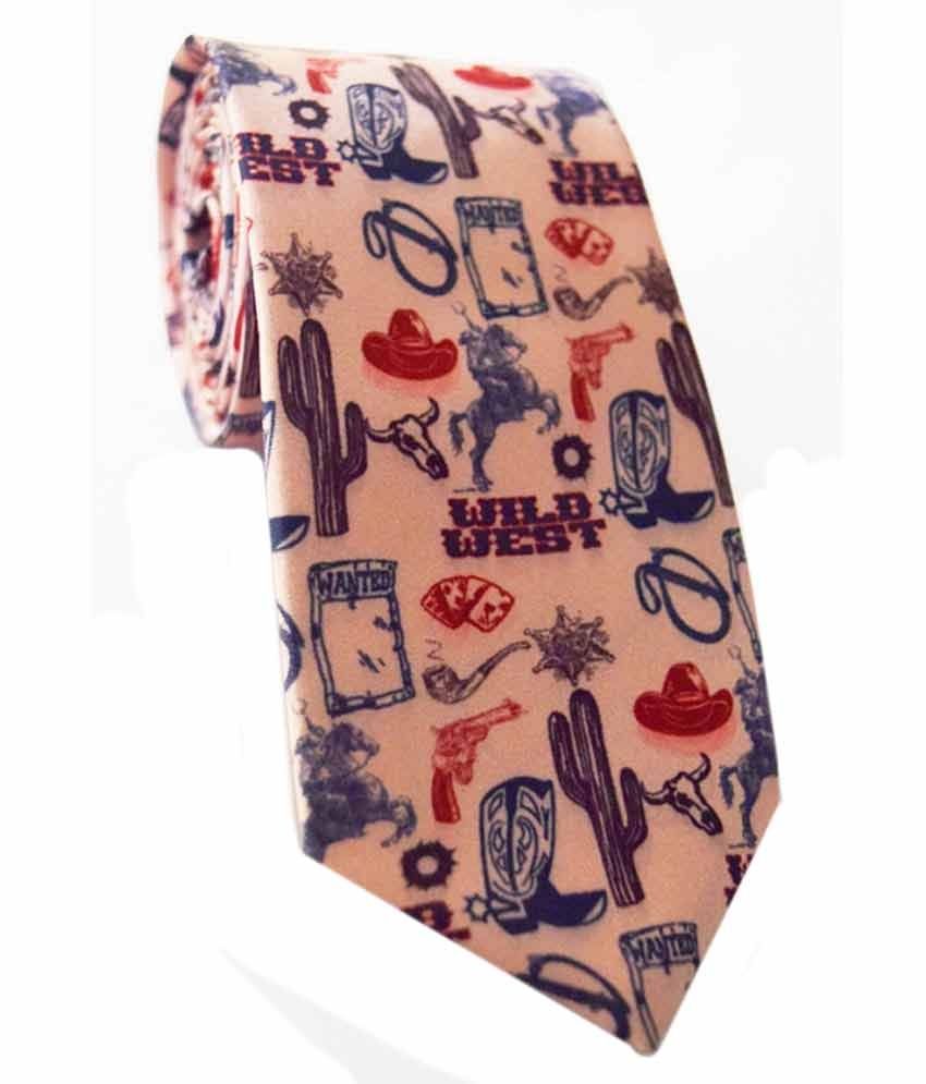 Simply Art Brown Printed Cowboy Tie Buy Online at Low Price in India