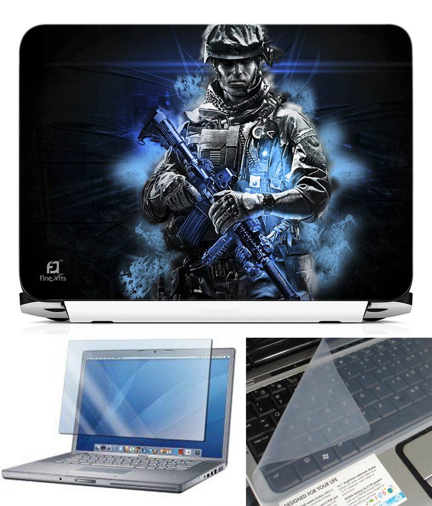     			Finest 3 In 1 Laptop Skin Pack - Gaming Series Ls1901