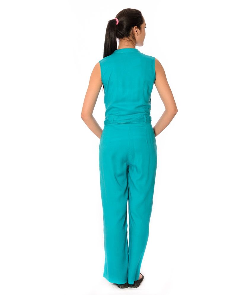 turquoise jumpsuit