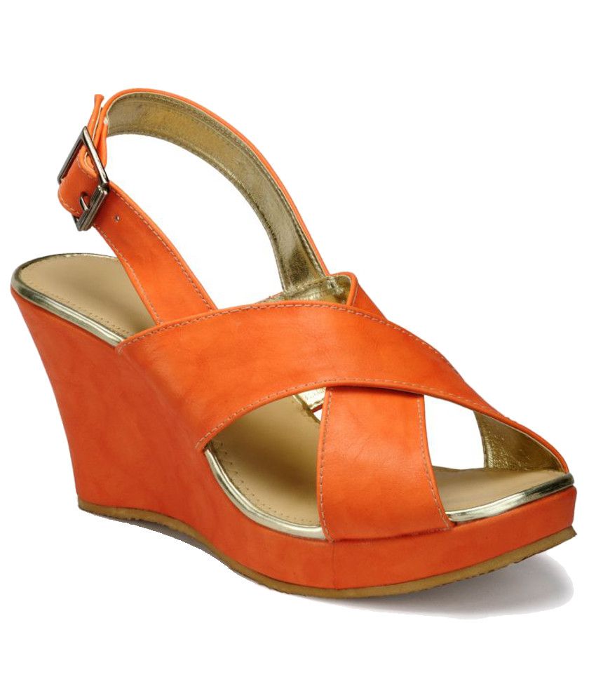 green and orange sandals