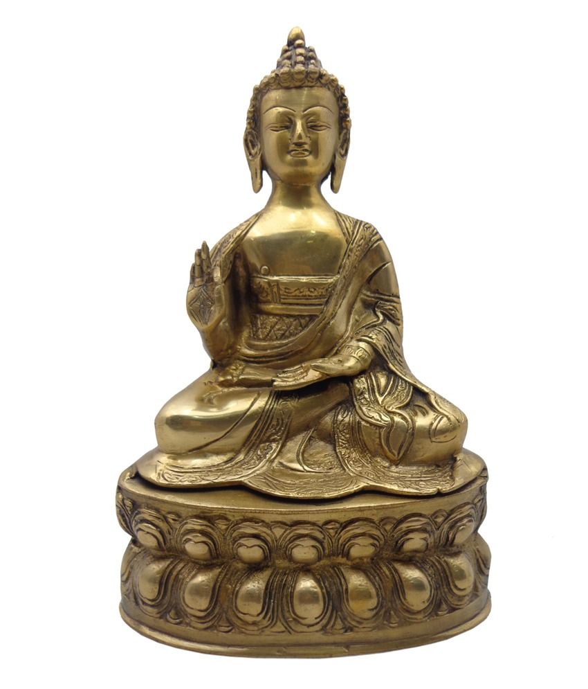     			Golmaalshop Buddha Sitting On Stone Buddha Idol