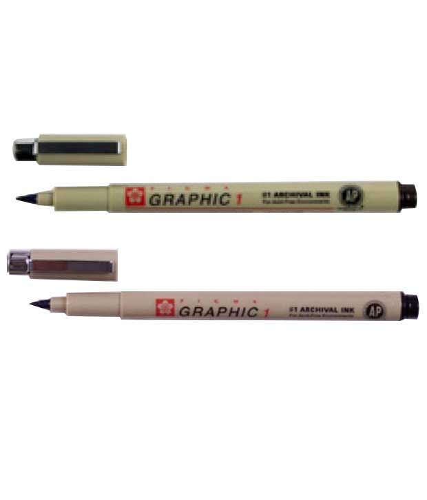 Sakura Pigma 1.0mm Graphic Pen - Set Of 4: Buy Online at Best Price in ...