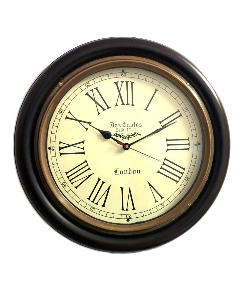 Artshai Matte Wooden Vintage Wall Clock Artshai Matte Wooden Vintage Wall Clock