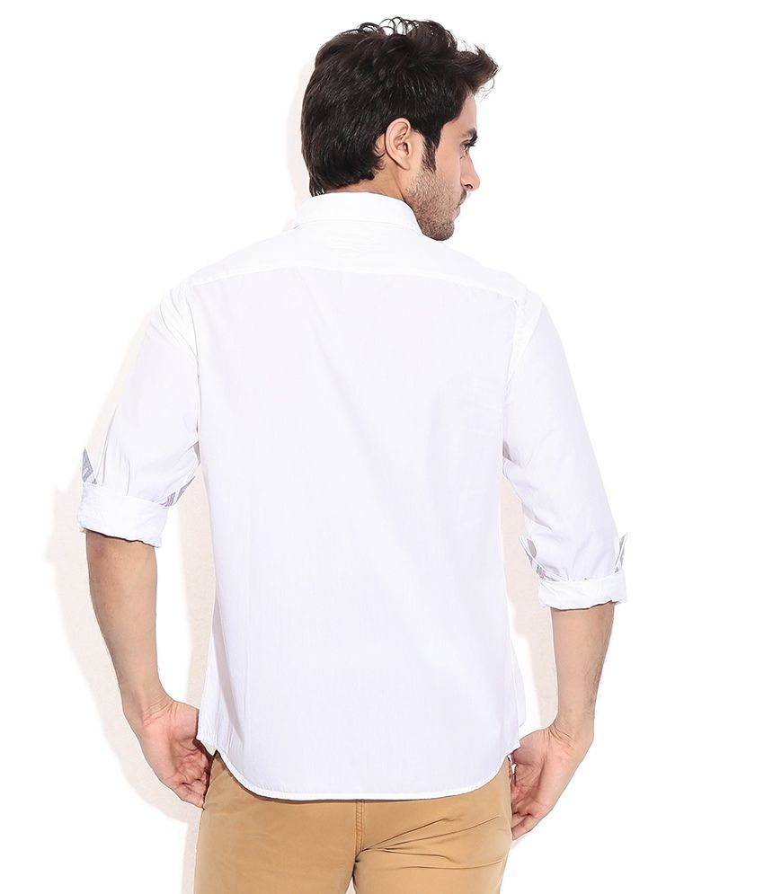 indian terrain white linen shirts