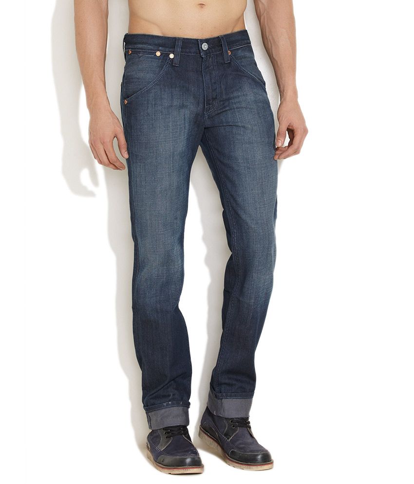 rolled up blue jeans