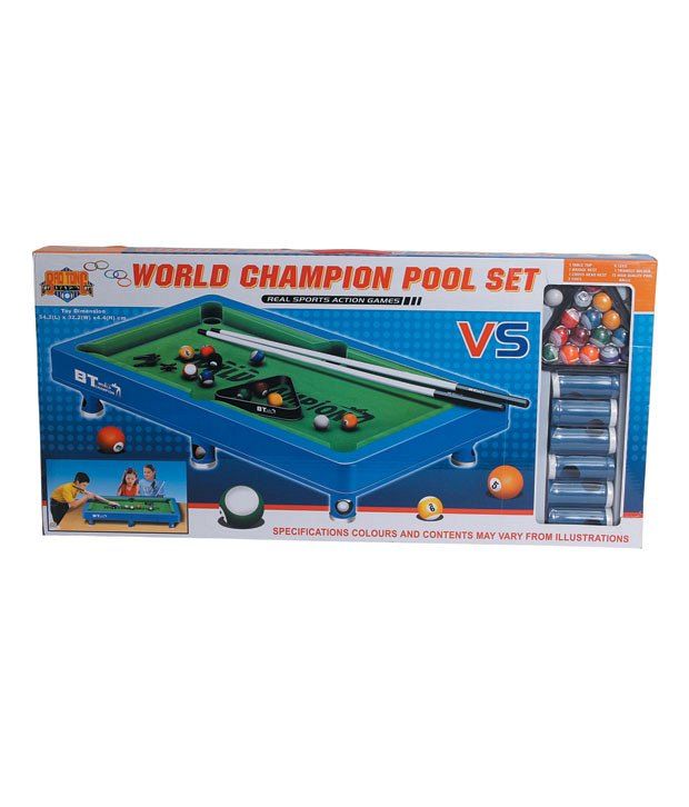 World Champion Pool Table Set Action Toys Games for Kids Children Be