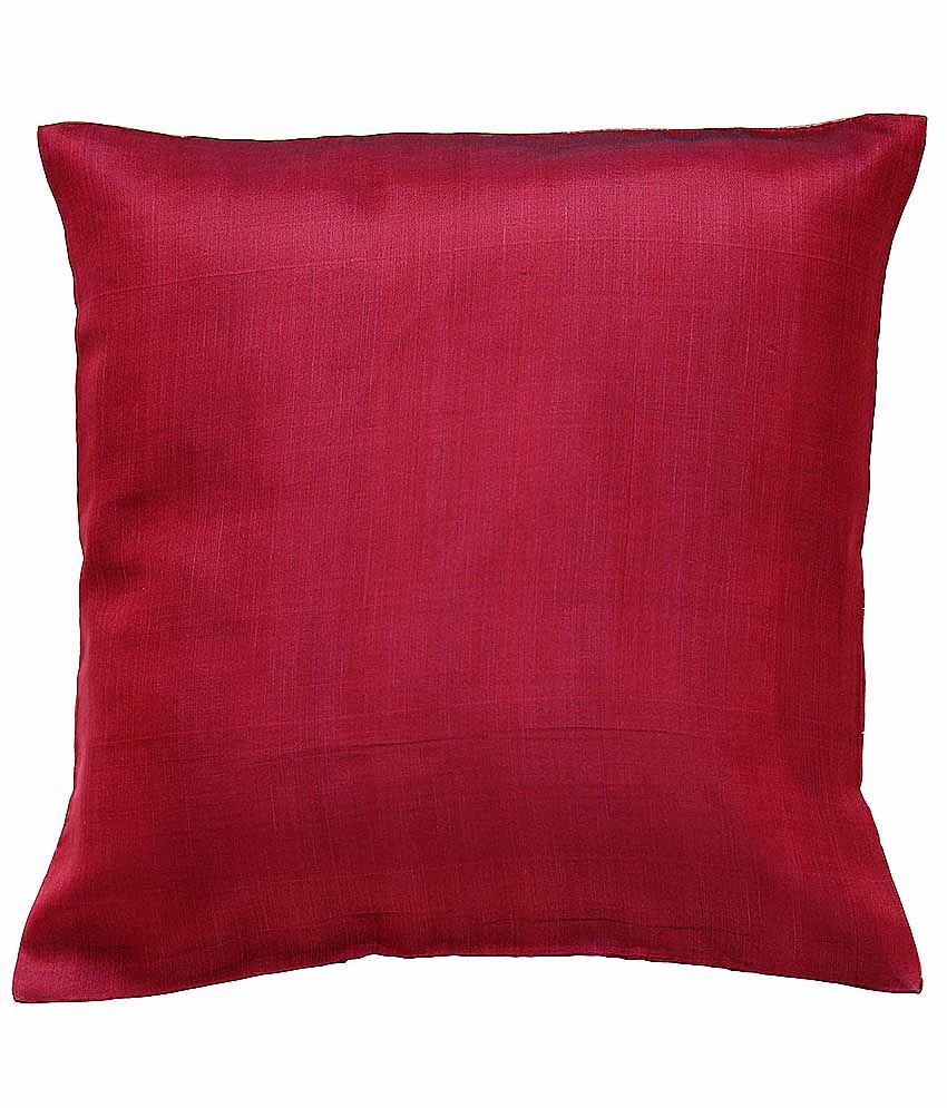 Ivak Design Cushion Cover in Plain Organza Silk Color 