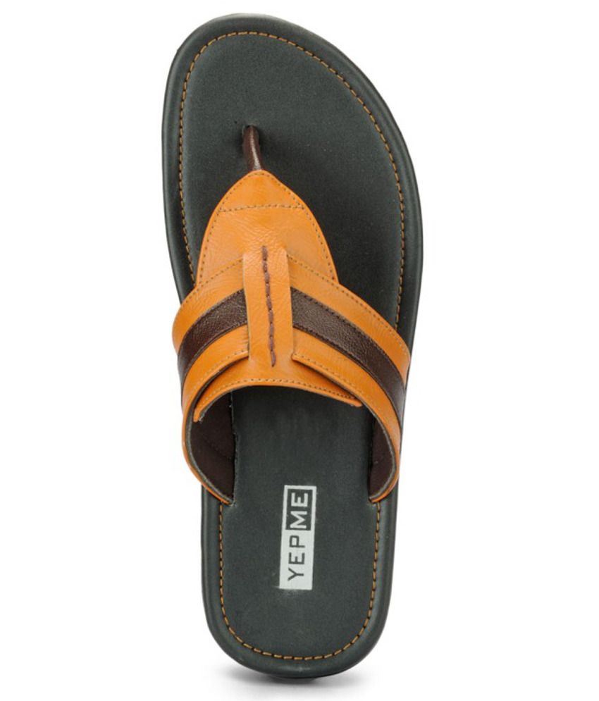 mens yellow slippers
