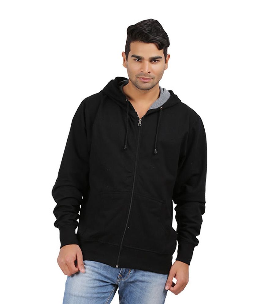 Hbhwear Men's Plain Hoodie_ Black Buy Hbhwear Men's Plain Hoodie