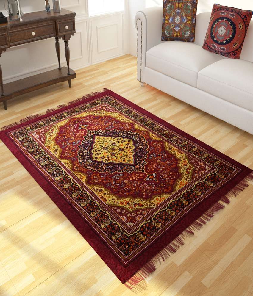 Home Candy Red Ethnic Rugs - Buy Home Candy Red Ethnic Rugs Online at ...