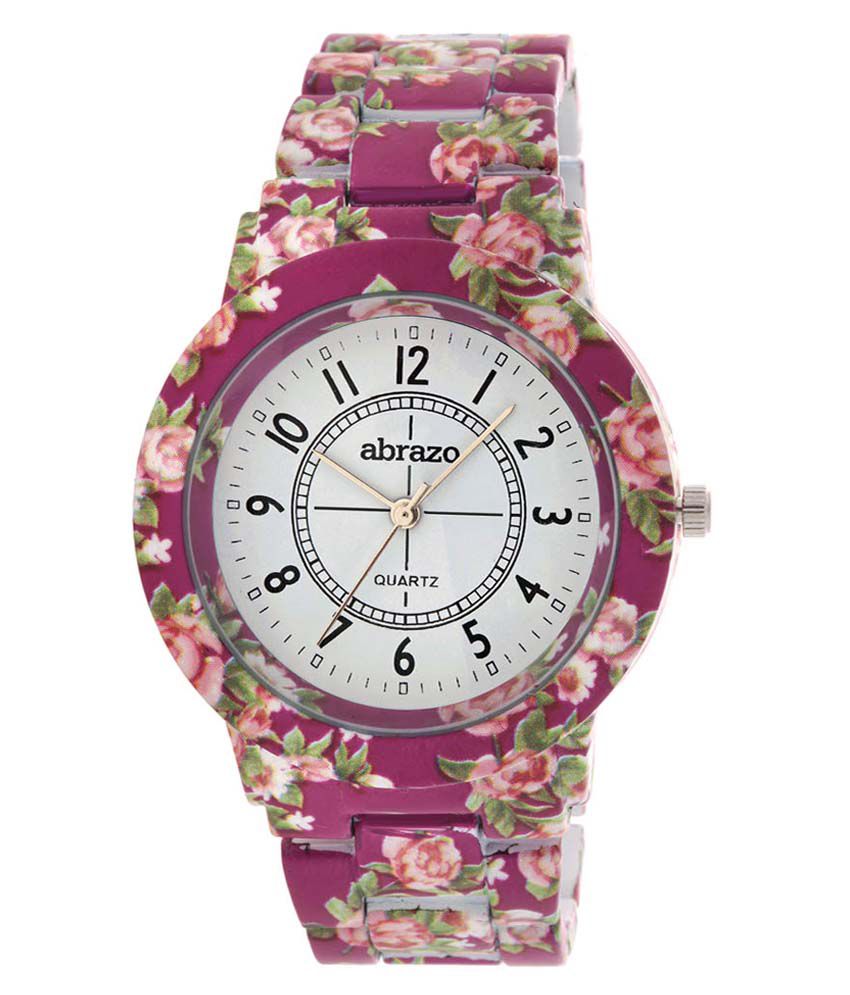 Abrazo Wrist Watch For Girl - Flower Red Price in India: Buy Abrazo ...