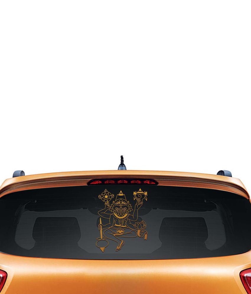     			Walldesign Narasimha Deva Car Sticker - Copper
