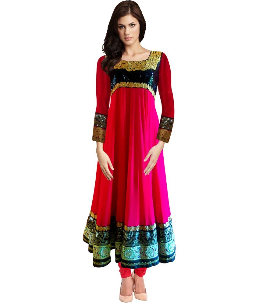 multi color churidar material