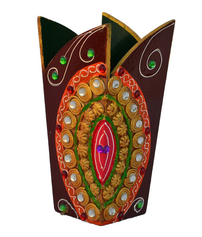     			Ecraftindia Papier Mache Flower Vase