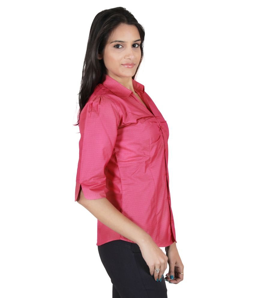 Buy Zx3 Pink Poly Cotton Shirts Online at Best Prices in India - Snapdeal