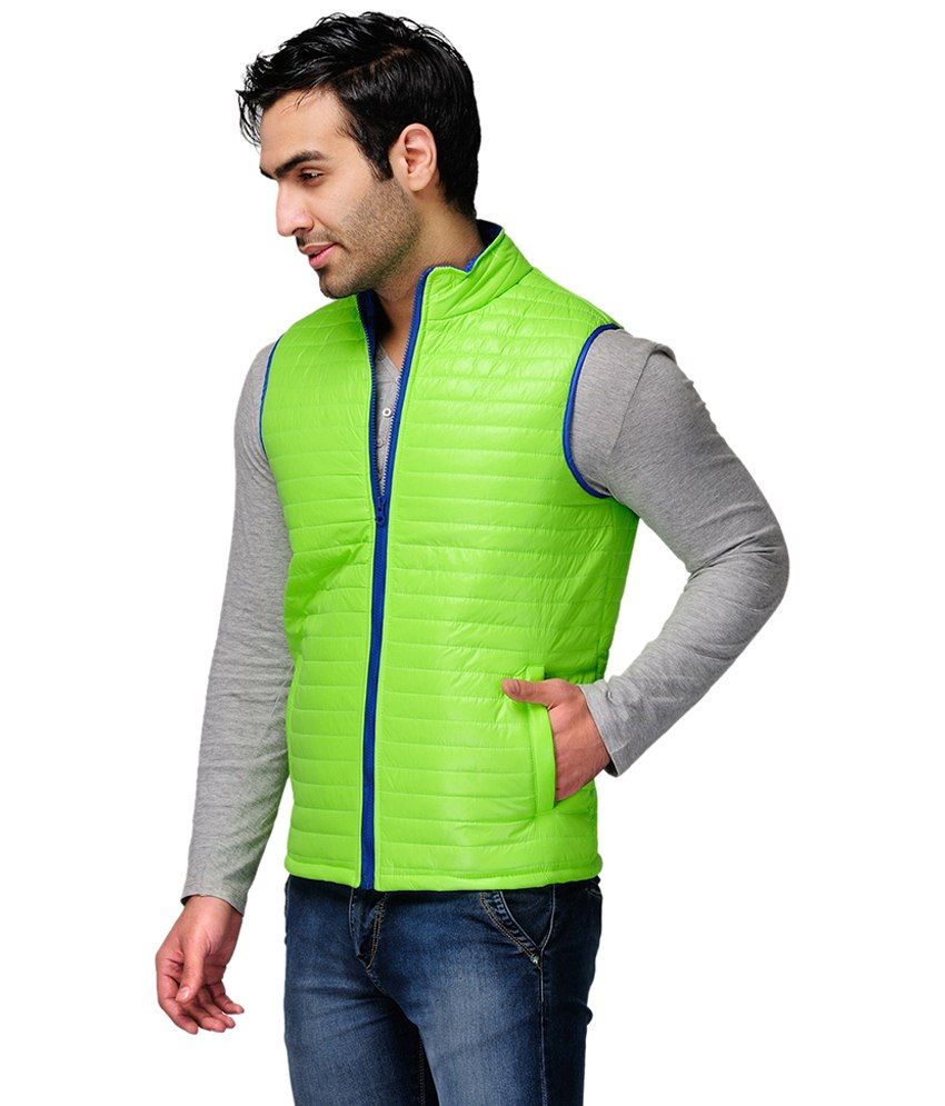 Yepme Altor Green Sleeveless Jacket Buy Yepme Altor Green Sleeveless Jacket Online at Best