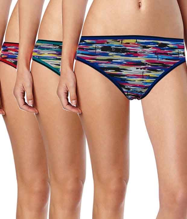 Buy Lure Wear Multi Color Cotton Panties Pack Of 3 Online At Best Prices In India Snapdeal 9315