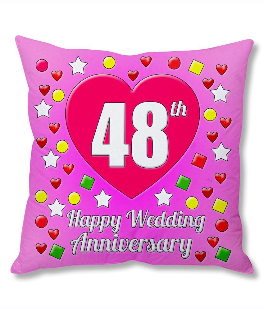 Phototsindia 48th Wedding Anniversary Cushion Cover Buy Online At Best Price Snapdeal