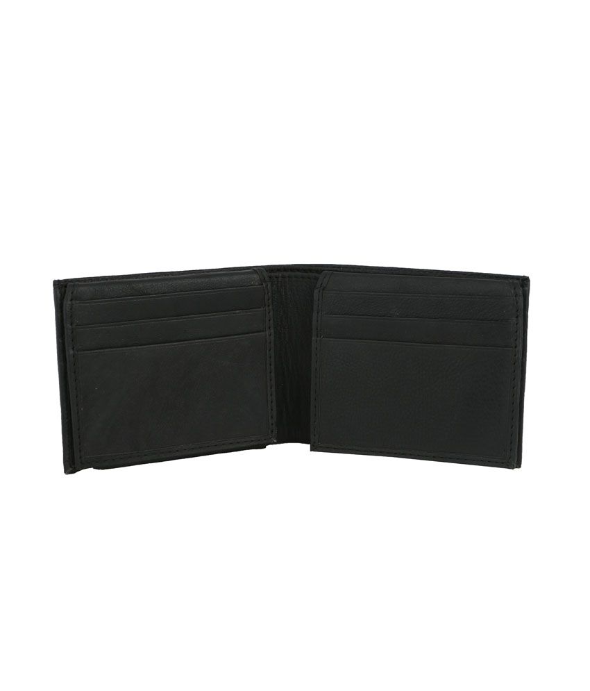 Vinson Massif Grande Black Leather Wallet: Buy Online at Low Price in ...