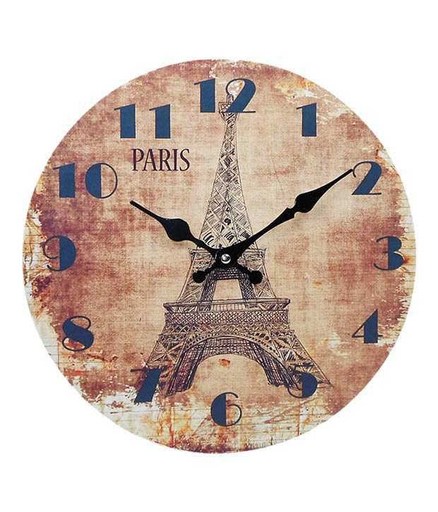 Archies Vintage Eiffel Tower Wall Clock: Buy Archies Vintage Eiffel ...