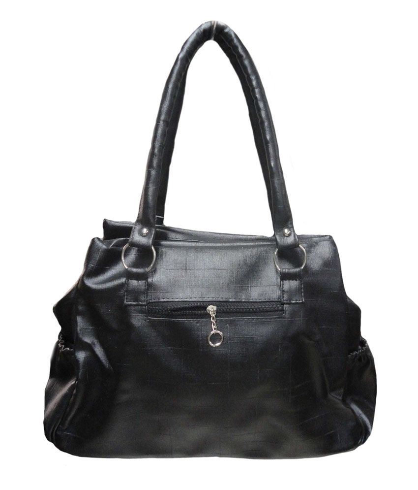 Geetu Non Leather Black Handbag Buy Geetu Non Leather Black Handbag