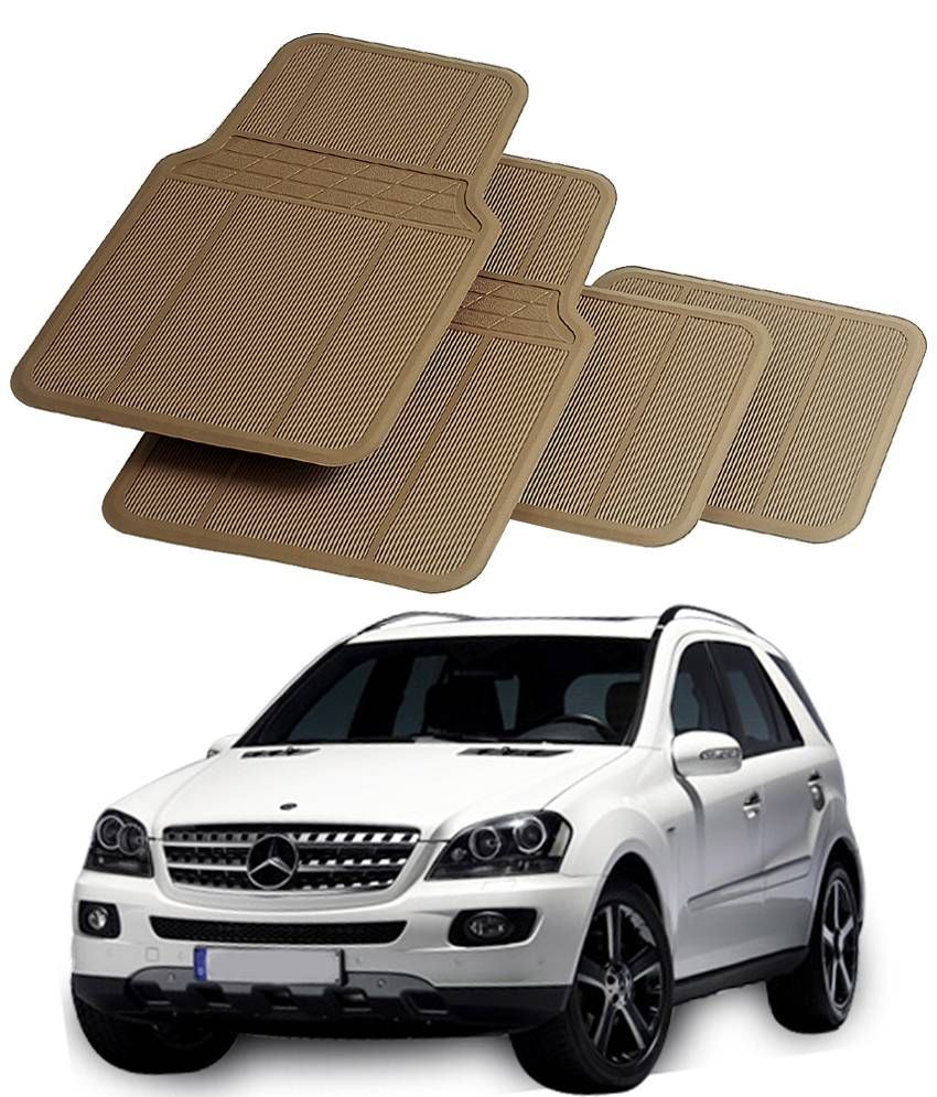 Gaadikart Packy Poda Quality Floor Mats In Beige For Mercedes Ml