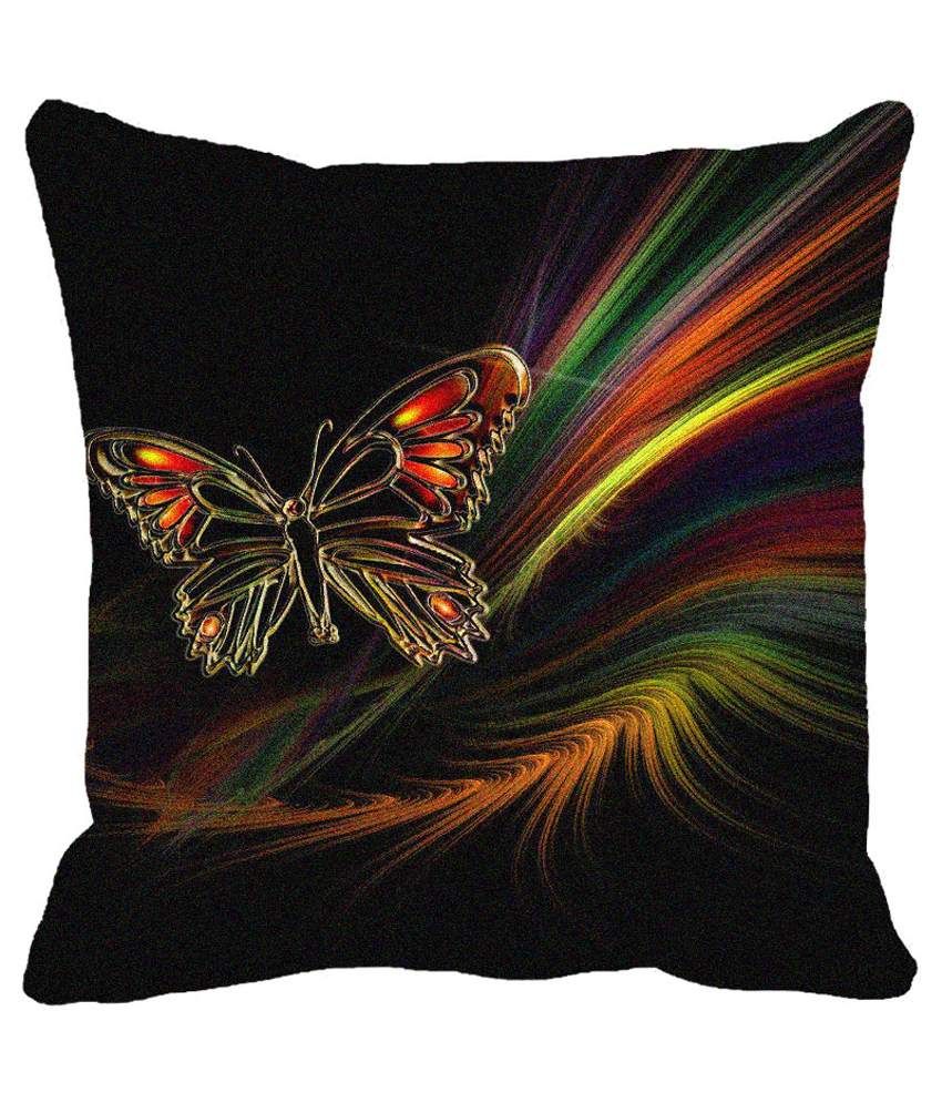 rainbow flower cushion
