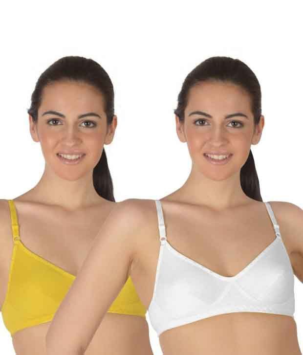     			Selfcare Multi Color Non-Padded Bra - Pack of 2