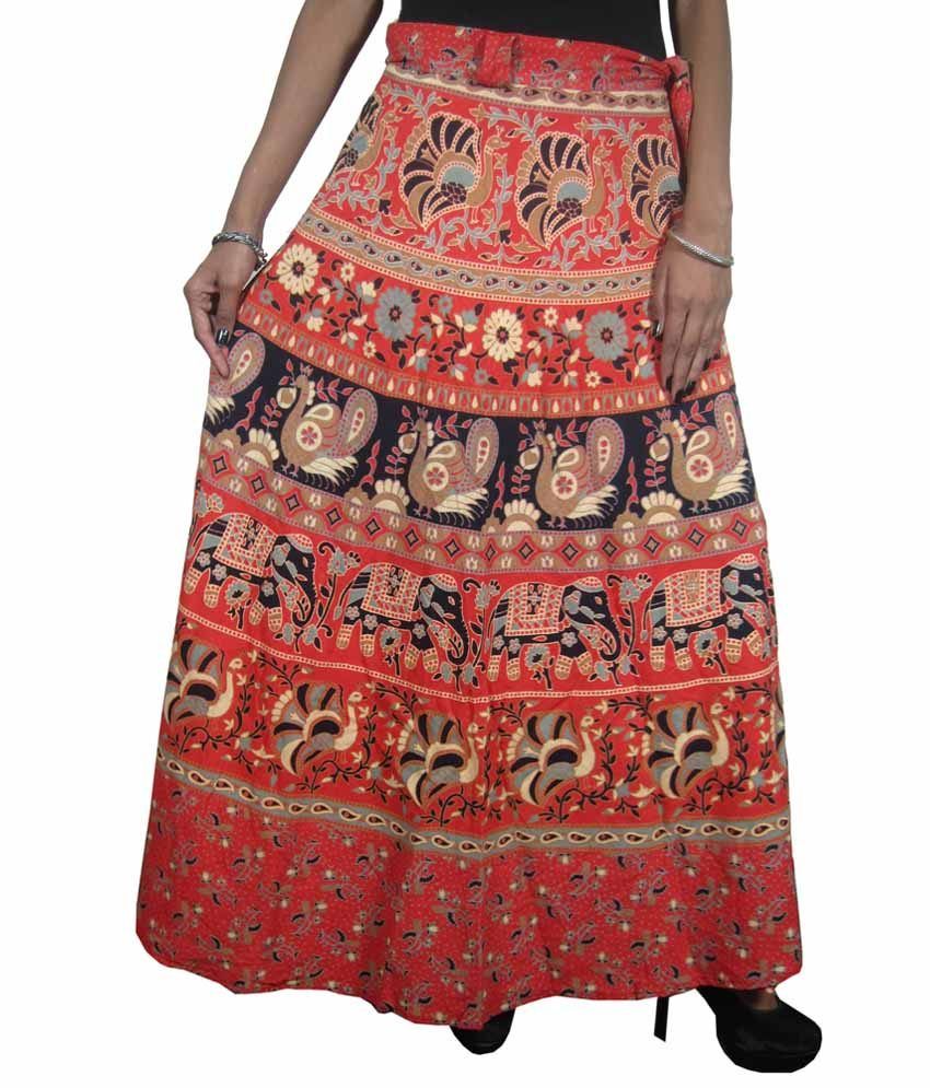 Buy India Trendzs Red Cotton Skirts Online at Best Prices in India ...