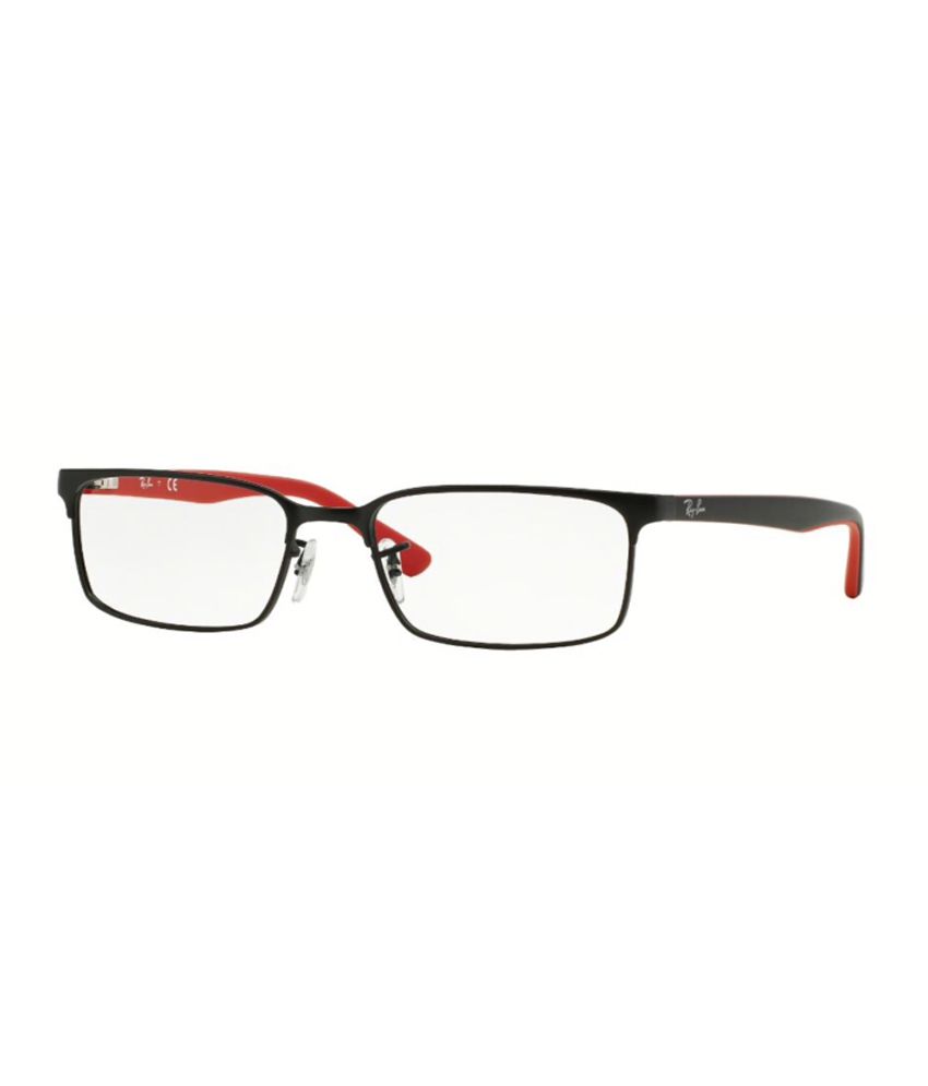 Rayban Rx 6325 2503 Black Red Eyeglass 
